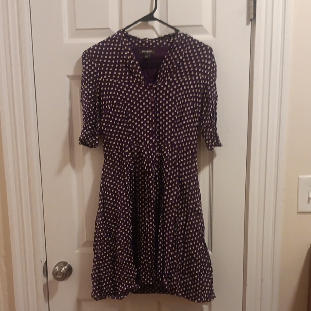 Emily And Fin Purple Polka Dot Dress